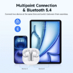 Tai Nghe Không Dây TWS QCY Melobuds N50 (Bluetooth v5.4, 6H, ANC, 6 Al-powered Mics ENC, Ultra-Low Latency, 9 Tuned Preset EQs) - Ảnh 8