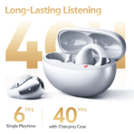 Tai Nghe Kẹp Tai Bluetooth TWS QCY Crossky C30S (Bluetooth 6.0, 6H, IPX5, Hi-Res Audio & LDAC Certification, Dual Connectivity, 360° Spatial Sound) - Ảnh 2