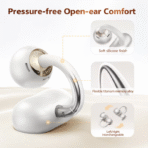 Tai Nghe Kẹp Tai Bluetooth TWS QCY Crossky C50 (Bluetooth v6.0, 7.5H, Dual-Magnet Driver & Bass Boost, IPX5, Auto-Tuned Audio, Advanced Directional Algorithms) - Ảnh 3