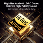 Tai Nghe Chụp Tai Không Dây QCY H3 Pro (Bluetooth v5.4, 55H, 50dB ANC, Hi-Res Audio & LDAC, Custom App & Dual Connectivity, Crystal Clear Calls, 6-Mic ENC Calls) - Ảnh 3