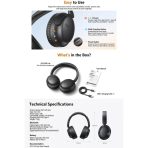 Tai Nghe Chụp Tai Không Dây QCY H2s Lite (Bluetooth v6.0, 60H, ENC, Dual-Device Connection, 40mm Dynamic Driver, QCY APP) - Ảnh 5