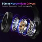 Tai Nghe Chụp Tai Không Dây QCY Heroad V200 Tri-Mode Edition (Bluetooth v6.0, 240H, With Wired USB-C Cable + 2.4GHz, RGB Light, 7.1 Surround Sound, Detachtable Noise Canceling Mic) - Ảnh 5