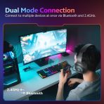 Tai Nghe Chụp Tai Không Dây QCY Heroad V200 Tri-Mode Edition (Bluetooth v6.0, 240H, With Wired USB-C Cable + 2.4GHz, RGB Light, 7.1 Surround Sound, Detachtable Noise Canceling Mic) - Ảnh 8