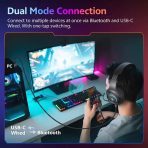 Tai Nghe Chụp Tai Không Dây QCY Heroad V200 Pro (Bluetooth v6.0, 240H, +Wired USB-C Cable, RGB Light, 7.1 Surround Sound, Detachtable Noise Canceling Mic) - Ảnh 2