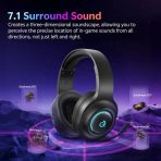 Tai Nghe Chụp Tai Không Dây QCY Heroad V200 Tri-Mode Edition (Bluetooth v6.0, 240H, With Wired USB-C Cable + 2.4GHz, RGB Light, 7.1 Surround Sound, Detachtable Noise Canceling Mic) - Ảnh 2