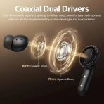 Tai Nghe Không Dây TWS QCY MeloBuds N60 (Bluetooth v6.0, 9H, Hi-Res Audio, LDAC, Adaptive ANC, Multi-Point Connection, IPX5, oaxial Dual-Dynamic Drivers, Google Fast Pair) - Ảnh 3