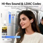 Tai Nghe Không Dây TWS QCY MeloBuds N60 (Bluetooth v6.0, 9H, Hi-Res Audio, LDAC, Adaptive ANC, Multi-Point Connection, IPX5, oaxial Dual-Dynamic Drivers, Google Fast Pair) - Ảnh 4