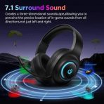 Tai Nghe Chụp Tai Không Dây QCY Heroad V200 Pro (Bluetooth v6.0, 240H, +Wired USB-C Cable, RGB Light, 7.1 Surround Sound, Detachtable Noise Canceling Mic) - Ảnh 4